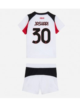 AC Milan Ardon Jashari #30 Replika Borta Kläder Barn 2025-26 Kortärmad (+ byxor)